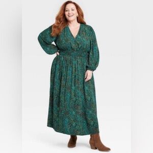 Knox Rose Paisley Dress 1X